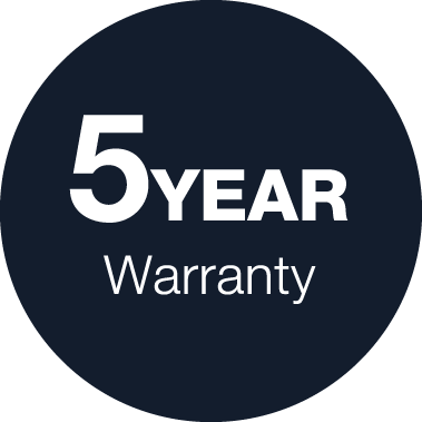 5 Year Warranty